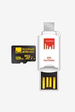 Strontium 128GB Nitro Class 10 micro SD with OTG Card Reader