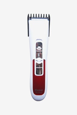 Kemei KM-3003A Trimmer for Men (Red & white)