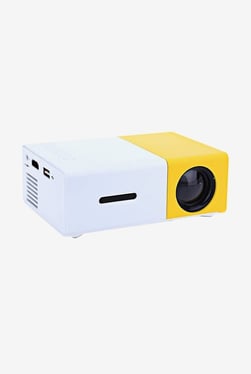 Microware YG-300 Lumens Portable Projector (White & Yellow)