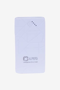 Xuperb Polymer Slate-100 10000 mAh Power Bank (White)