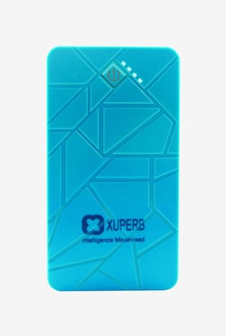 Xuperb Polymer Slate-100 10000 mAh Power Bank (Blue/Red)