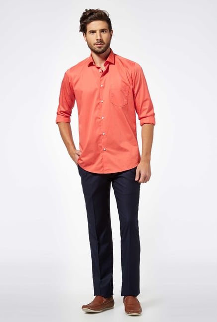 Easies Navy Casual Trousers Easies Navy Casual Trousers