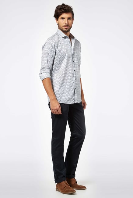 Easies Navy Casual Trousers Easies Navy Casual Trousers