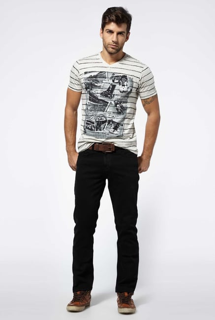 Killer Off white V-neck T-shirt Killer Off white V-neck T-shirt