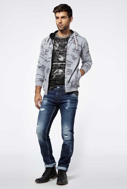 Killer Ecru Forcett Printed T-Shirt Killer Ecru Forcett Printed T-Shirt