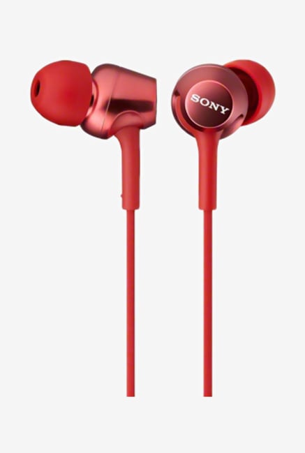 Sony MDR-EX250AP/R In the Ear Headphone With Mic (Red) Sony MDR-EX250AP/R In the Ear Headphone With Mic (Red)