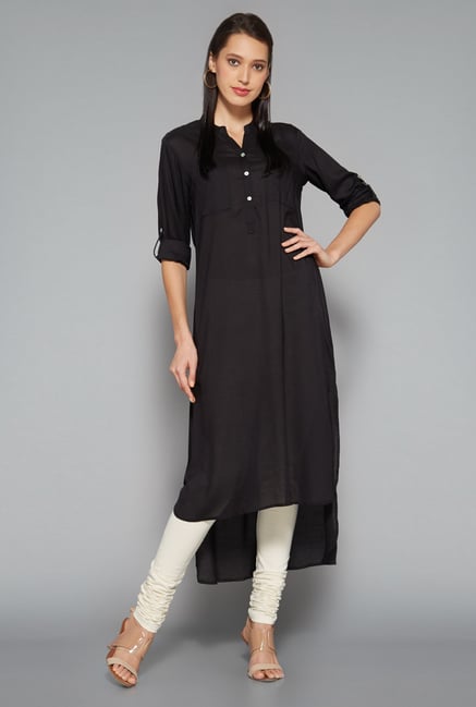 Utsa Black Modal Kurta Utsa Black Modal Kurta