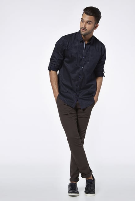 Provogue Black Slim Fit Shirt Provogue Black Slim Fit Shirt