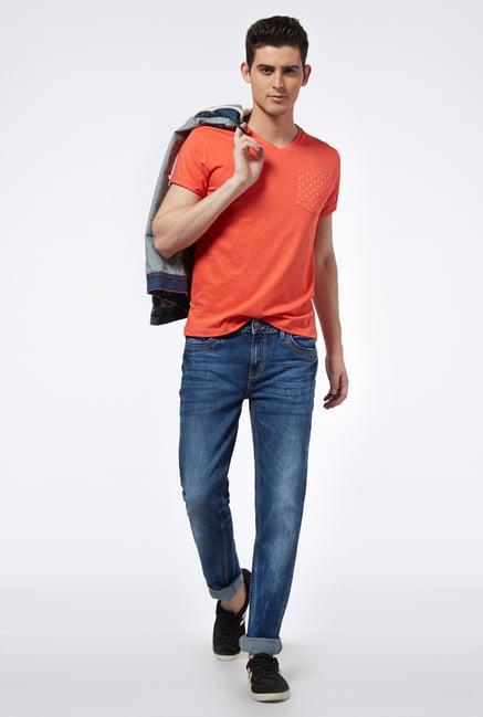 Provogue Red V Neck T Shirt Provogue Red V Neck T Shirt