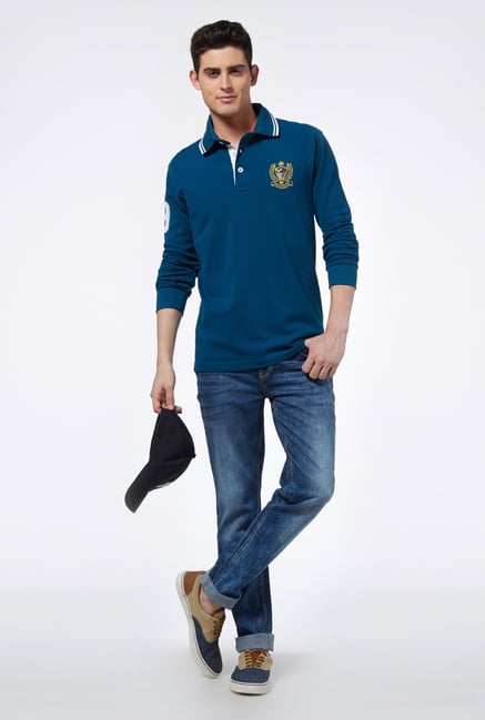 Provogue Blue Polo T Shirt Provogue Blue Polo T Shirt