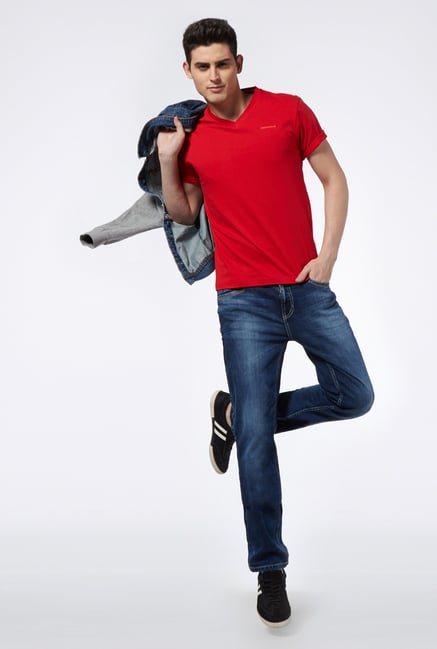 Provogue Red Polo T Shirt Provogue Red Polo T Shirt