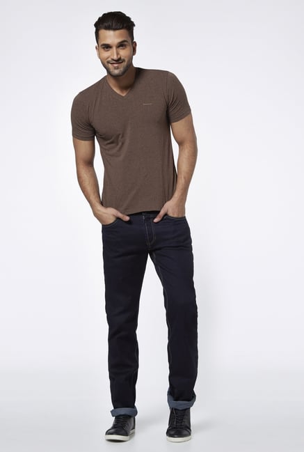 Provogue Beige V Neck T Shirt Provogue Beige V Neck T Shirt