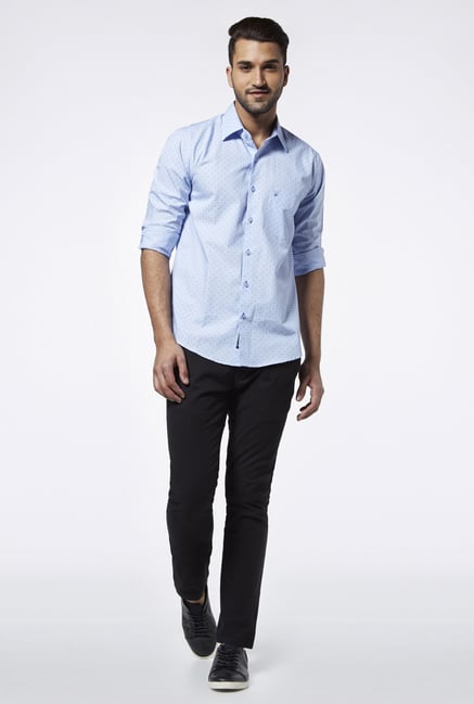 Provogue Light Blue Slim Fit Shirt Provogue Light Blue Slim Fit Shirt