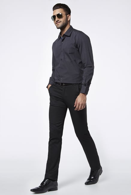 Provogue Charcoal Regular Fit Shirt Provogue Charcoal Regular Fit Shirt