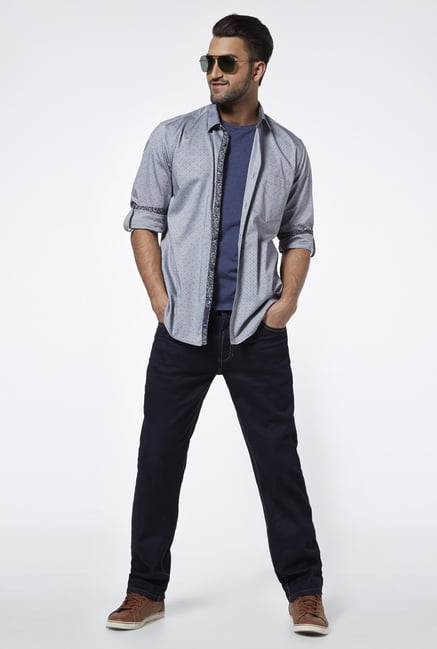 Provogue Grey Slim Fit Shirt Provogue Grey Slim Fit Shirt