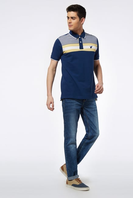 Provogue Blue Polo T Shirt Provogue Blue Polo T Shirt