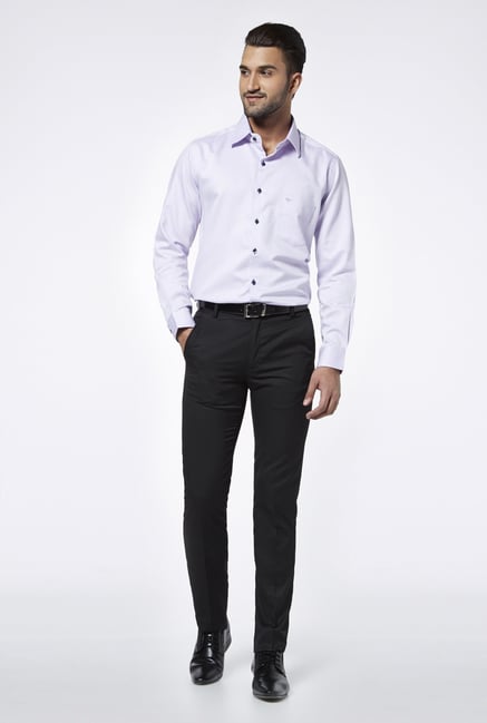 Provogue Purple Cotton Shirt Provogue Purple Cotton Shirt