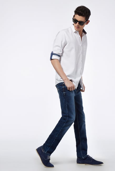 Provogue White Slim Fit Shirt Provogue White Slim Fit Shirt