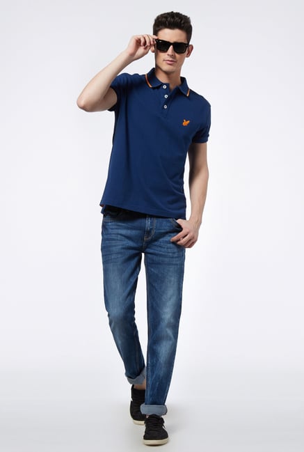 Provogue Blue Polo T Shirt Provogue Blue Polo T Shirt
