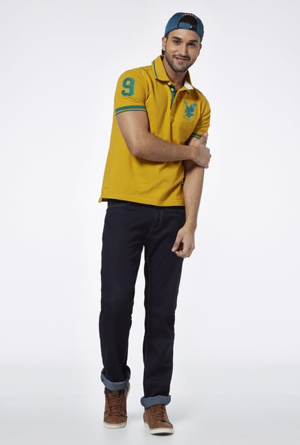 Provogue Gold Polo T Shirt Provogue Gold Polo T Shirt