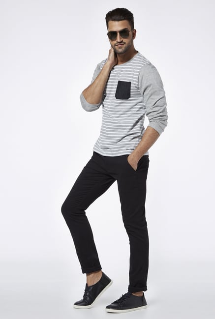 Provogue Grey Crew T Shirt Provogue Grey Crew T Shirt
