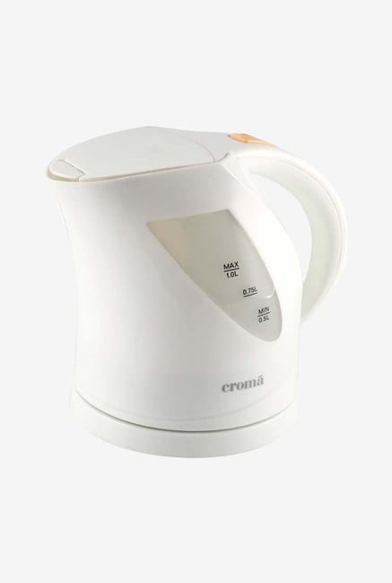Croma CRK3027 1 Litre Electric Kettle (White) Croma CRK3027 1 Litre Electric Kettle (White)
