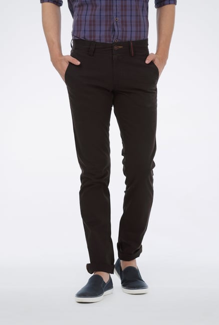 Basics Black Cotton Tapered Trouser Basics Black Cotton Tapered Trouser