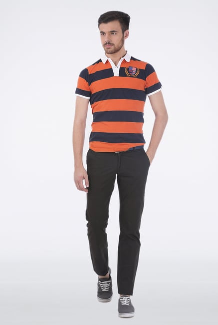 Basics Black Ribbed Trouser Basics Black Ribbed Trouser