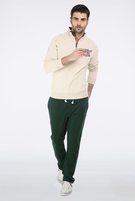 Basics Ecru Varsity Pullover Basics Ecru Varsity Pullover