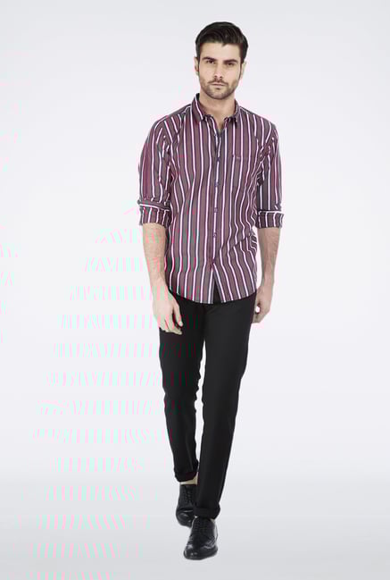 Basics Red Striped Shirt Basics Red Striped Shirt