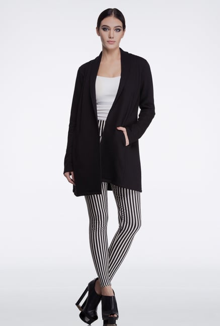Femella Black Long Tailored Jacket Femella Black Long Tailored Jacket