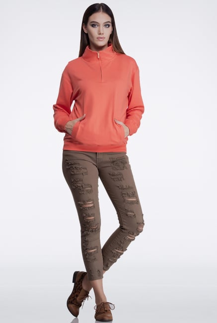 Femella Coral Oversized Sweatshirt Femella Coral Oversized Sweatshirt