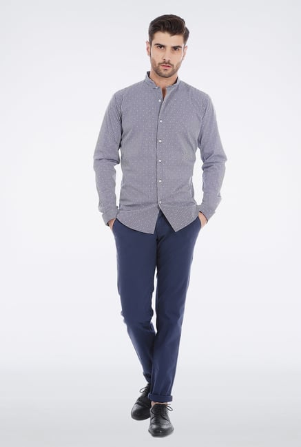Basics Navy Slim Fit Shirt Basics Navy Slim Fit Shirt
