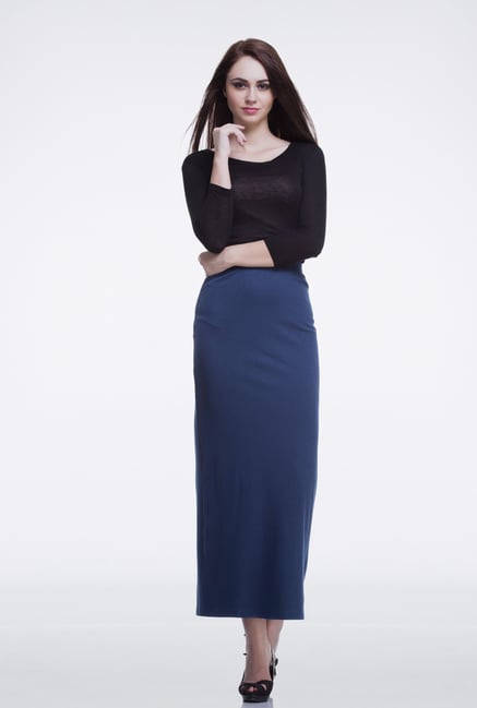 Femella Navy Column Skirt Femella Navy Column Skirt