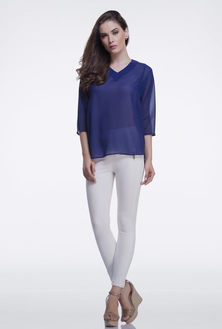 Femella Navy Oversized Top Femella Navy Oversized Top