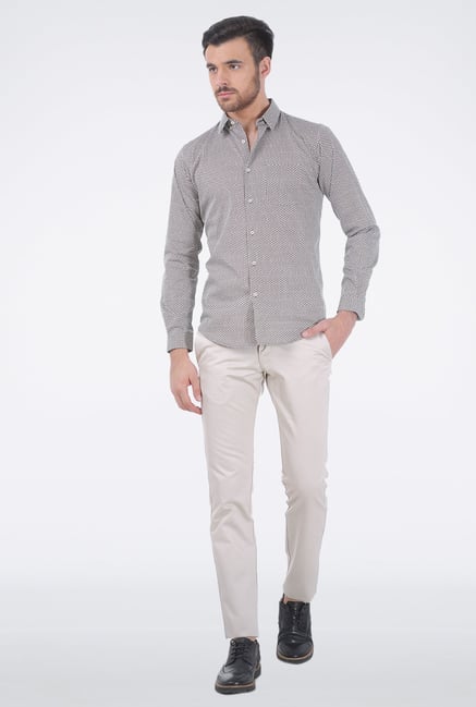 Basics Ecru Satin Formal Trouser Basics Ecru Satin Formal Trouser