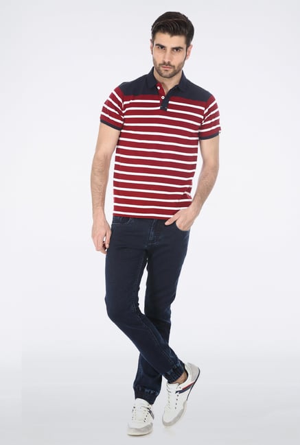 Basics Red Polo T Shirt Basics Red Polo T Shirt