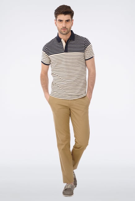 Basics Khaki Slim Fit Trouser Basics Khaki Slim Fit Trouser