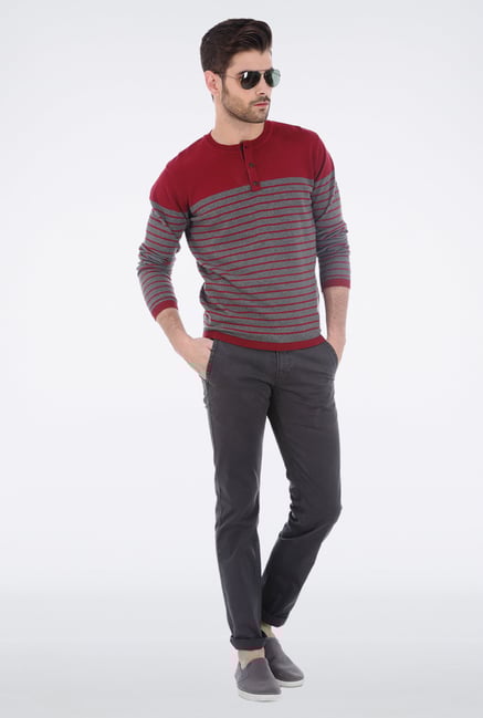 Basics Dark Grey Slim Fit Trouser Basics Dark Grey Slim Fit Trouser