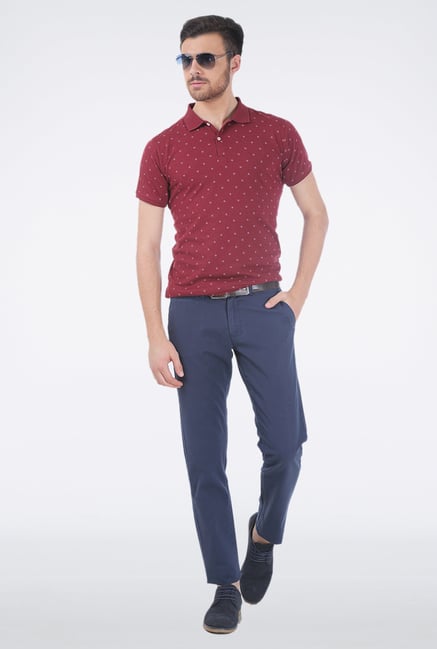 Basics Red Polo T Shirt Basics Red Polo T Shirt