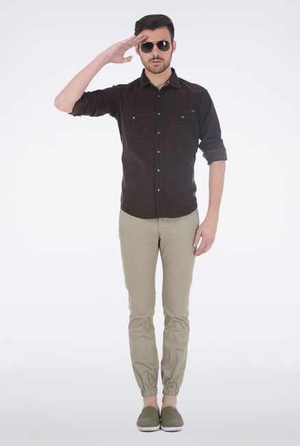 Basics Light Grey Low Rise Trouser Basics Light Grey Low Rise Trouser