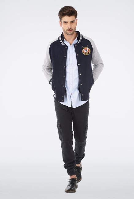 Basics Blue Oxford Weave Shirt Basics Blue Oxford Weave Shirt