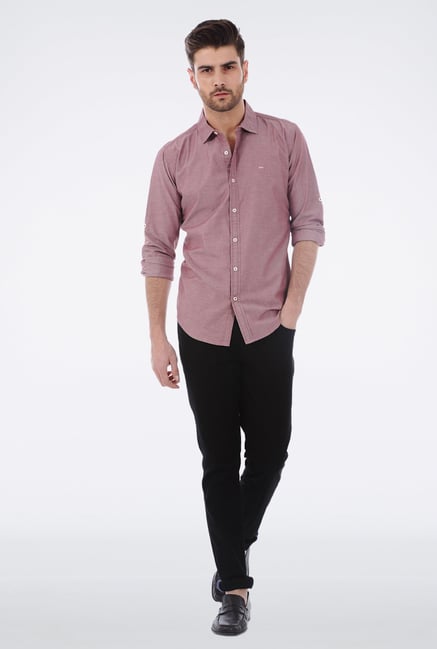 Basics Lavender Twill Weave Shirt Basics Lavender Twill Weave Shirt