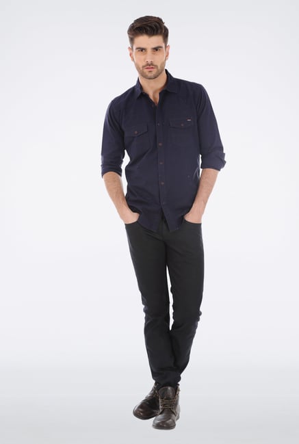 Basics Purple Casual Shirt Basics Purple Casual Shirt