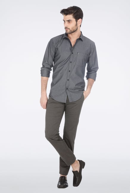 Basics Brown Houndstooth Trouser Basics Brown Houndstooth Trouser