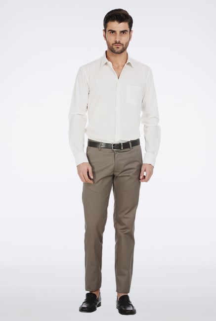 Basics Mid Grey Wrinkle Free Khakis Basics Mid Grey Wrinkle Free Khakis