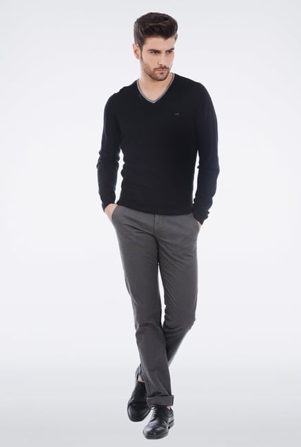 Basics Black V neck T Shirt Basics Black V neck T Shirt