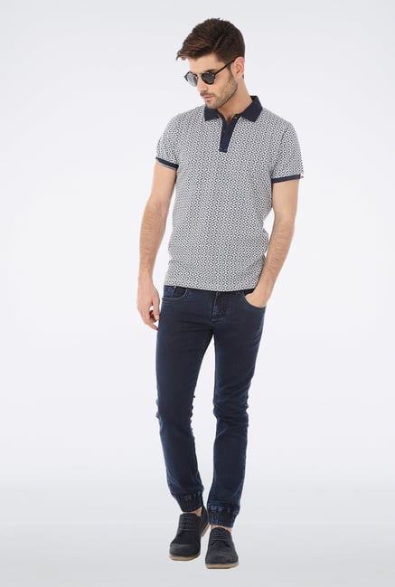 Basics Light Grey Polo T Shirt Basics Light Grey Polo T Shirt