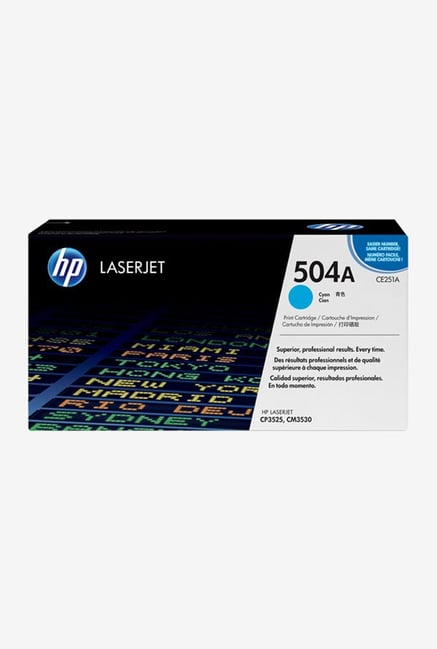 HP 504A LaserJet CE251A Toner Cartridge Cyan HP 504A LaserJet CE251A Toner Cartridge Cyan