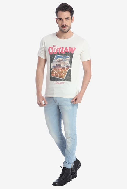 Jack & Jones White Graphic T Shirt Jack & Jones White Graphic T Shirt
